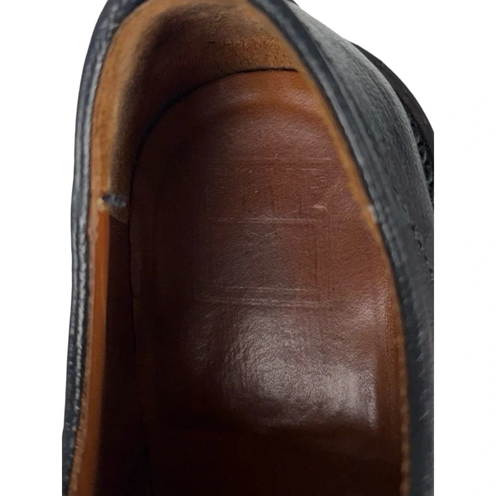 Frye Mens 10 D Shoes Jack Black Leather Cap Toe Casual Pebble Grain Textured